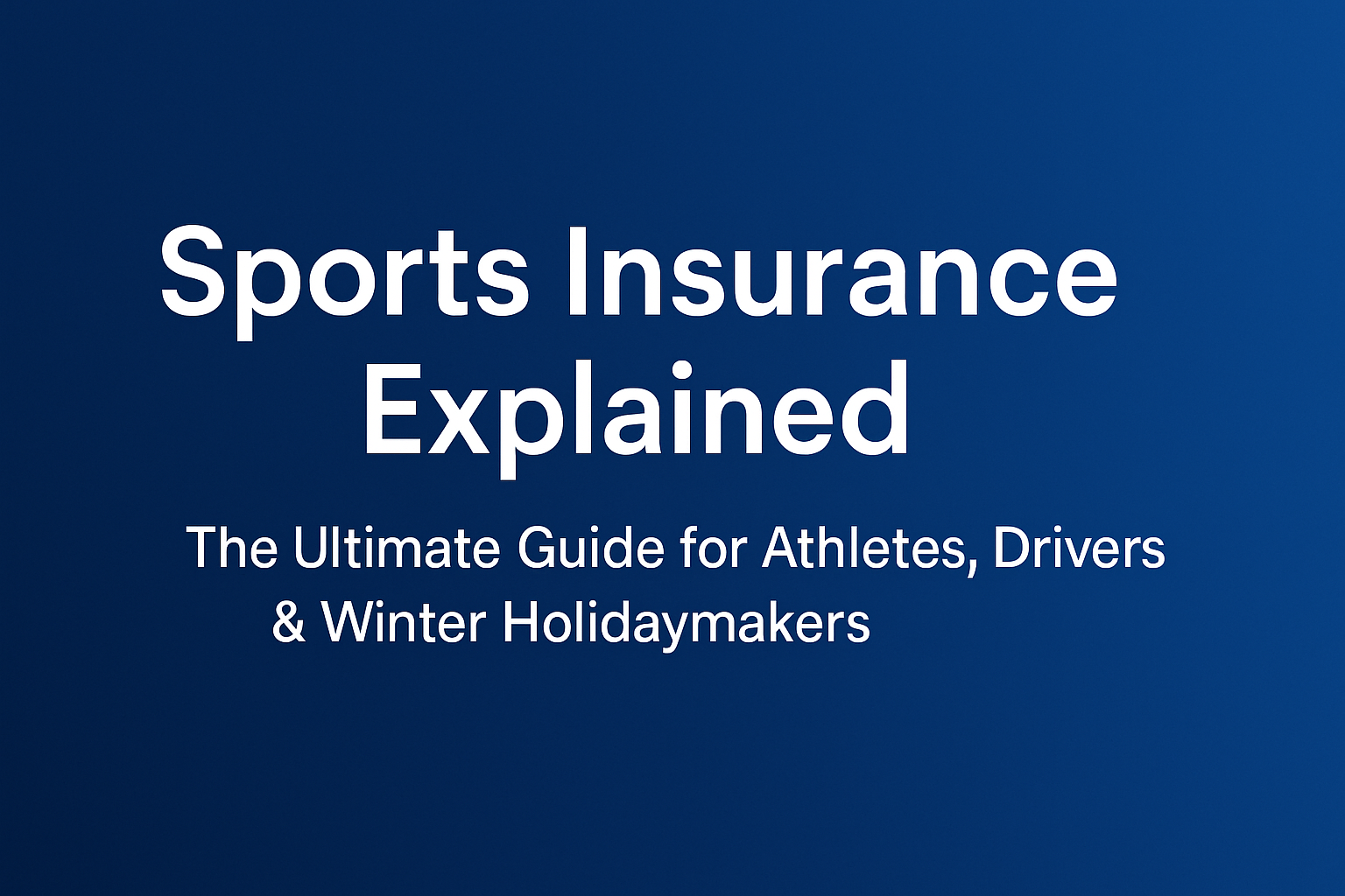 Sports Insurance